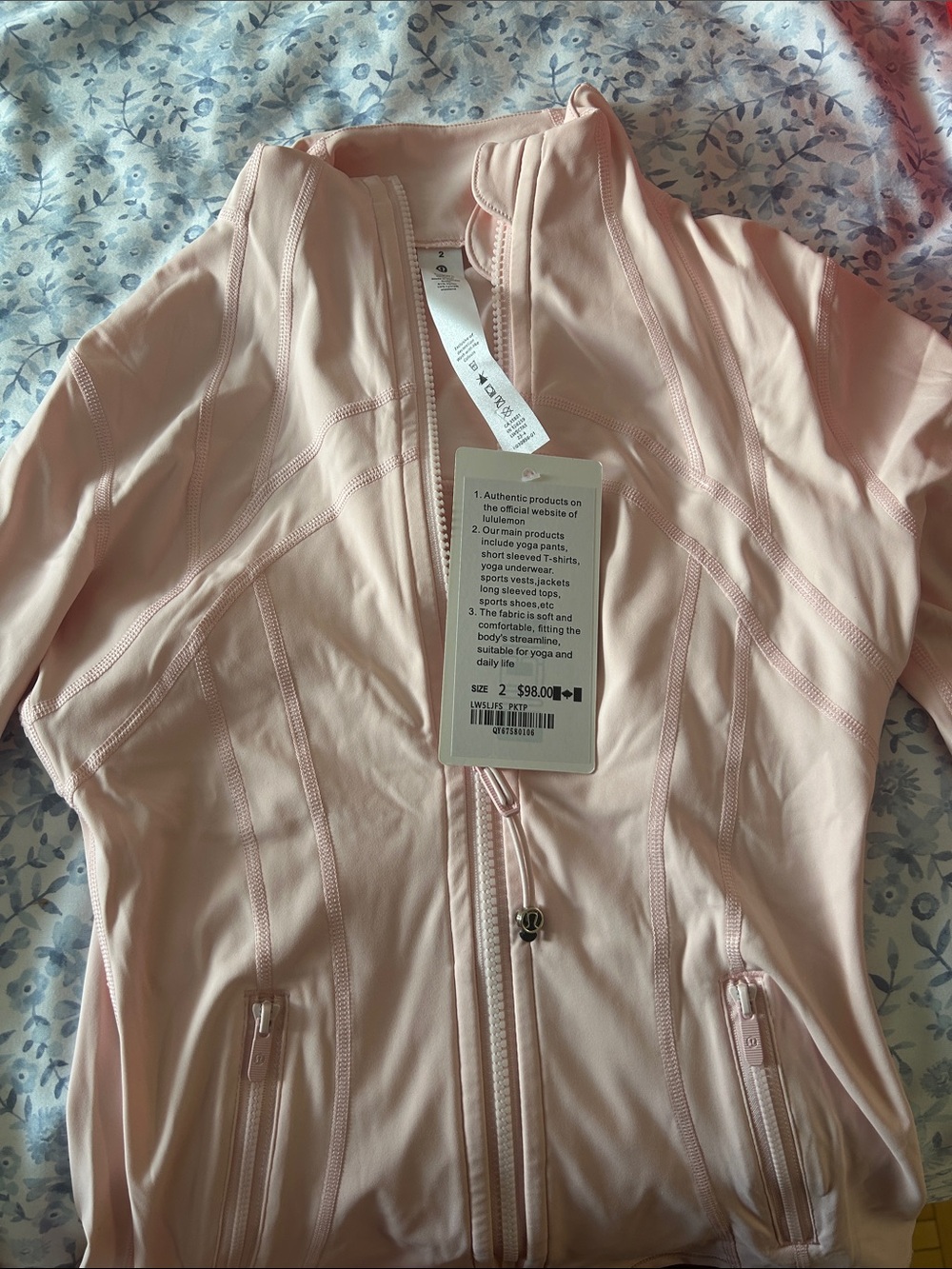 lululemon athletica Light Pink Full-Zip Utility Jacket